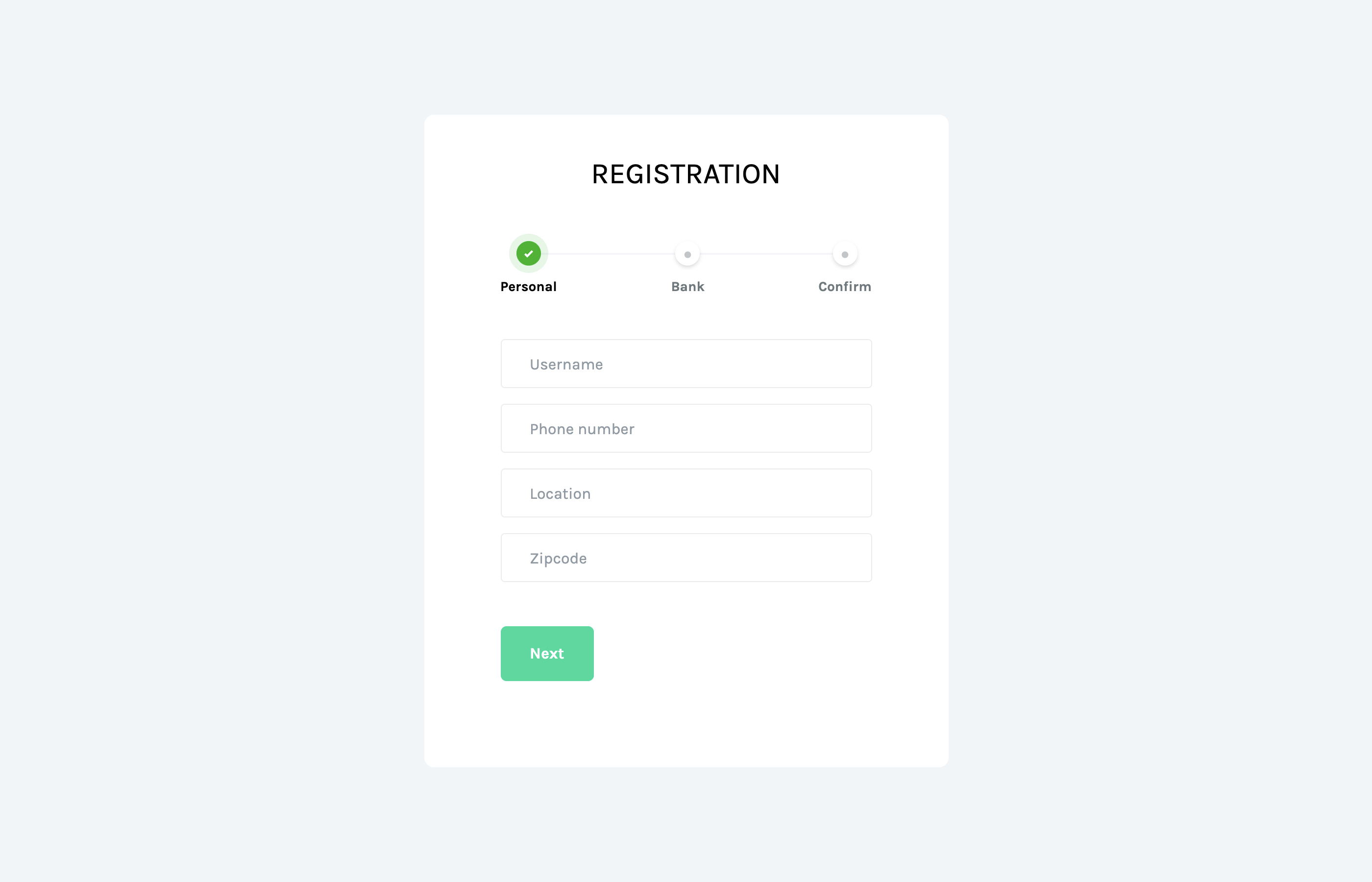 Signup Page Bootstrap Template