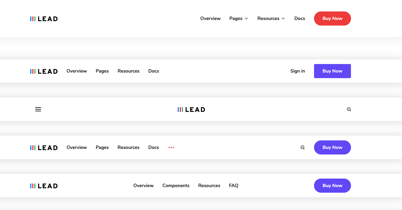 Best and Creative Bootstrap Navbar Examples | BootstrapDash