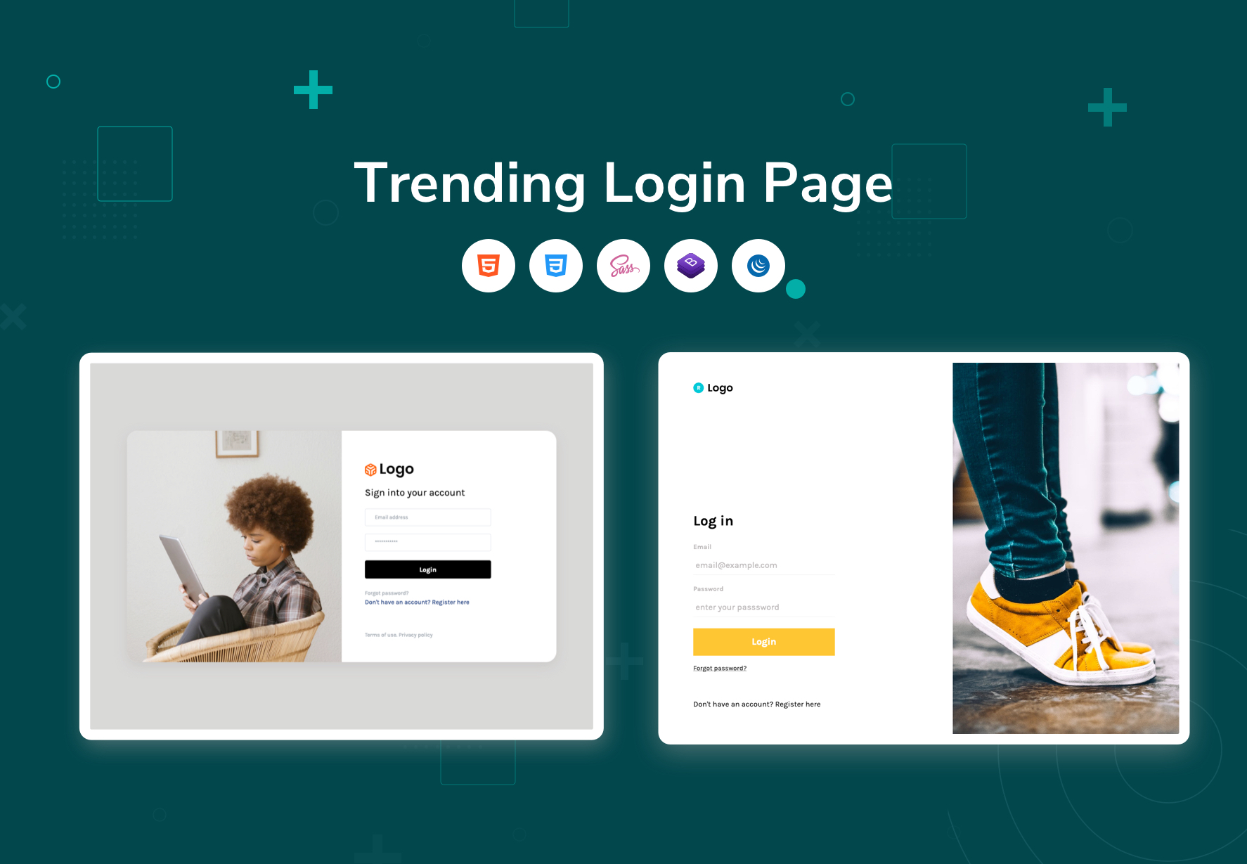Login Page Template Bootstrap