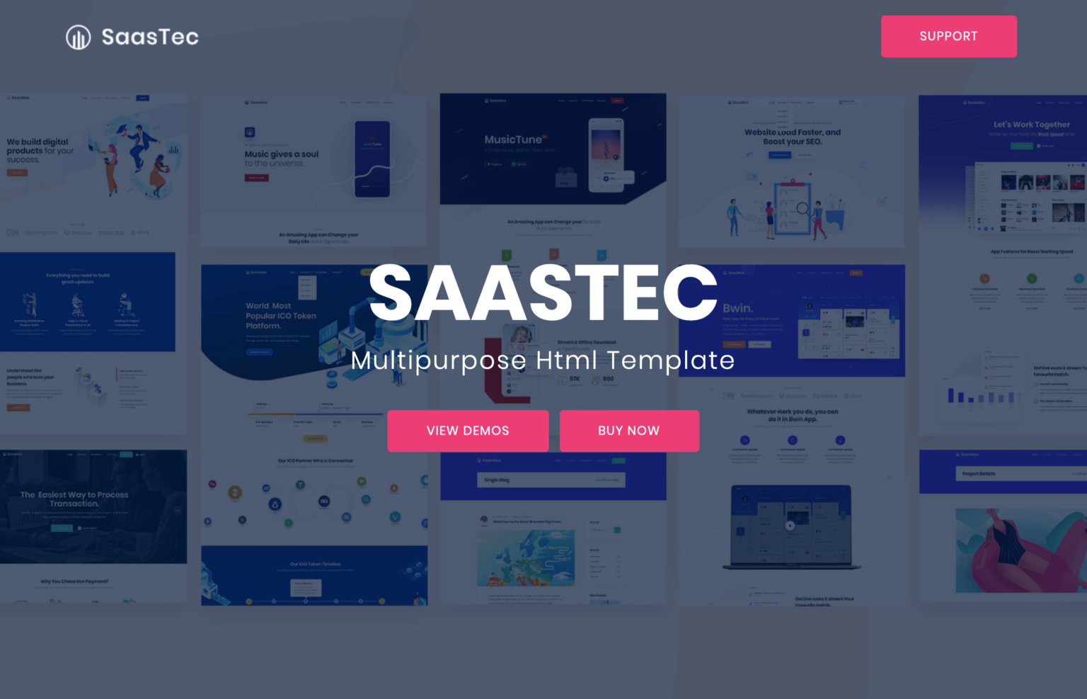 40+ Ready To Use Free and Premium SaaS Website Templates
